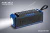MF-209 Bluetooth Solar Charge-högtalare med ficklampa FM-antenn Mobiltelefonhållare Handsfree för samtal Stereo Hifi Soundbox TF USB MP3-spelare Sporthögtalare