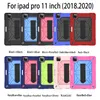 Tablet Pc Case Purple Bags With Straps Silicone 3 Layer Pen Holder Fixing For iPad Air4 10.9 9.7 Pro 10.2 11 Mini 1 2 Samsung Tab A8.4 T307 A7 10.5 T505