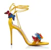 2021 novo moda mulheres tornozelo cinta sandálias vermelhas nupcial verão sapatos de casamento borboleta decoração alto salto alto pombos de baile de ouro sandalias