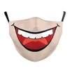 2022 New Creative Lip Digital Printing Protective Mask Adjustable Anti-Dust Children Cotton Mask