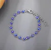 Turkey Evil Blue Eye Bracelet Chain Prayer Jewelry Gold Plated Oval Eyes Charm Bracelets Bangles for Women gift