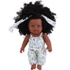 American Reborn Black Doll Silicone fatto a mano Vinile Baby Soft Realistico Newborn Baby Doll Toy Girl Regalo di Natale Q0910