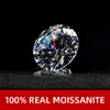 Nymph Real Moissanite 100％Gemstonesダイヤモンド2.0カラットD色Vvs1ラボ栽培女性ファインジュエリーH1015