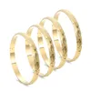 Bangle 4pcs dubai 64mm 8mm Jóias africanas de ouro Bracelete etíope para mulheres Presente