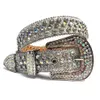 Nowy moda Western Rhinestones Belt Cowgirl Cowboy Bling Bling Diamond Studded Belt Wyjmowany klamra dla mężczyzn Women6025526