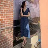 summer style irregularity pull rope design and cpolor take in the waist long skirt elegant office party for women dresses 210602