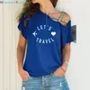 Hadi Seyahat Tişört Yaz Hip Hop Kadınlar Tshirt Pamuk Pamuk Günlük Tişört Hediye Kız Top Tee Kadın Giyim T200516