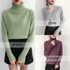 SURMIITRO Kaschmir Gestrickte Pullover Frauen Herbst Winter Koreanische Rollkragen Langarm Pullover Weibliche Jumper Grün Strickwaren 211018