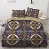 3D Black Design Custom Comforter Case Duvet Quilt Cover Bedding Set Pillow case shams King Queen Double Single Size Home Textile C0223