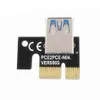VER009 USB 3.0 PCI-E Riser VER 009S Express Cards 1X 4x 8x 16x Extender pcie Riser Adapter Card SATA 15pin to 6 pin Power