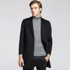 Men's Wool & Blends new autumn and winter men double-sided ni-medium length handmade cashmere overcoat casual ands comfortable overcoats