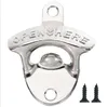 Zinklegering bierflesopener creatieve vintage wandgemonteerde bierflesopener muur haak flesopener 4 kleuren YL311