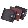 Wallets Vintage Men Small Money Purses Soft PU Leather Short Thin Wallet With Coin Bag Zipper Cards HolderWallets