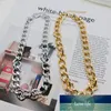 Punk Miami Kubanische Halskette Kragen Aussage Hip Hop Big Chunky Aluminium Gold Farbe Dicke Kette Halskette Frauen Schmuck Fabrikpreis Expertendesign Qualität