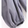 Chic Femmes Été Hors Épaule Robe Vintage Lanterne Manches Côté Vents Robes Courtes En Satin Sexy Femme Robe 210709