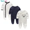 Baby Boy Ropters Infantil Roupa新生児の服100％ソフトコットンPajamasオーバーオールロングシーブベビーロンパース幼児服210315