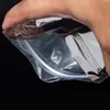 1000Pcs/Lot Glossy Silver Aluminum Foil Mylar Zipper Lock Bag Flat Resealable Packaging Pouch with Zipper for Food Tea Storage Pack