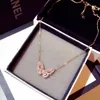 Trendy Schmetterling Halskette Feste 925 Sterling Silber für Mädchen Weihnachtsgeschenk Fine Schmuck Großhandel NL070