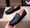 Mens Loafers 정품 가죽 미끄럼 방지 힐 웨딩 비즈니스 드레스 운전 신발