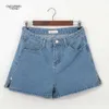 Mode Denim Shorts Slim Vintage High Taille Femme Femme Casual Summer 210719