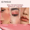 MJ Palette de maquillage multifonctionnelle 3 en 1 rouge à lèvres pour paupières à paupières légère matières à lèvres mates à lèvres naturelles