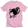 Mode hommes T-Shirts Anime Fairy Tail Logo imprimé coton col rond unisexe à manches courtes T-shirts chemise décontracté tous les jours hauts