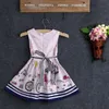 Nya barn baby tjejer sommar skönhet anime klänning tecknad kärlek klänning 2-7y q0716