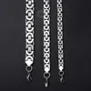 Chains 7911mm Stainless Steel Necklace For Men Women Flat Byzantine Link Chain Fashion Jewelry Gifts LKNN144824646