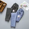 Babyinstar 6 estilo lápis jeans para 4-10 anos velho criança desgaste bebê menina roupas moda jeans calças meninas jeans 210317