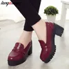 Japanese High School Student Shoes Girly Girl Lolita Shoes Cospaly Shoes JK Uniform PU Leather Loafers Casual