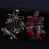 Pins Brooches Lovely Two Bow Bells For Women Vintage Creative Pin Badges Brooch Xmas Gift Seau22