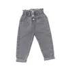 Baby Jeans Ruffles för Flickor Casual Style Kids Vår Höst Toddler Tjej Kläder 211102