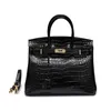 Sac fourre-tout grand motif Crocodile en cuir femmes femme mode élégant bureau dame une épaule diagonale ceinture en cuir cadeau 210302295a