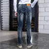 Style italien mode hommes jean rétro bleu épissé concepteur Distred déchiré Denim pantalon Streetwear Vintage Hip Hop pantalon
