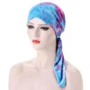 Scarves Womens Muslim Print Inner Hijabs Cap Cancer Chemo Turban Hat Cotton Headwear Arab Wrap Head Scarf Hair Accessories2571616