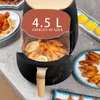 Air Fryers Smart Touch Fryer Stora kapacitet Elektrisk Ugn Hushåll