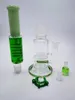 Vintage Premium Glass Bong Water Pipe BUilding A New FREEZABLE Glycerin coil Quality Smoking Burner With Bowl can put customer logo