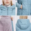 MIEGOFCE Frühling Mantel Frauen Winddicht Mit Kapuze Mittellange Frauen Mantel Lange Hochwertige Füllung Jacke Frauen Warme Parka 210819