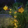 Sol lampor ledd trädgårdsvatten kan lampa med ljus sträng fe dekoration utomhus trädgårdsarbete ornament gård dekorativa