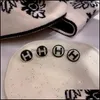 Stud Earrings Jewelry Simple Fashion Letter Rhinestones 2022 Korean Style Brincos Wholesale Drop Delivery 2021 Dafwe