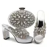 아름 다운 청록 여성 펌프 및 가방 큰 크리스탈 스타일 아프리카 신발 일치 핸드백 CP6002, 힐 10.5cm