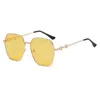 Occhiali da sole Goggle UV400 Donna Uomo Occhiali in metallo Gradiente Ocean Lens Luxury Vintage Designer Travel Sun 2022