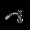 10mm 14mm Quartz Bangers Mâle Joint Fumeur Accessoires Sans Soudure Entièrement Soudure Nail Banger Splash Guard Clous Terp Slurper Bord Biseauté Pour Bongs À Eau