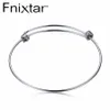 Fnixtar 50 teile / los 1,6 mm dicke 50mm 55mm 60mm 65mm Edelstahl Handgelenk Armreif Armband Für Frauen Männer Kinder Schmuck q0720