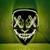 Halloween Horror Mask Cosplay LED MASK LIGHT UP EL MASK Scary Mask Slow In Dark Masque Festival Fiest Masks CyZ32347822496