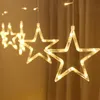 Saiten Weihnachtsdekoration Lichter für Zuhause LED Stern farbiges Licht Outdoor Weihnachten Jahr Zimmer Urlaub Baum
