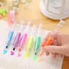 Novelty Nurse Needle Syringe Shaped Highlighter Marker Pen Colors Pens Stationery School Supplies 6 Style BBA9555