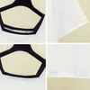 Plus Size Summer Algodão T Shirt Mulheres Tops Solto Casual Casual Tshirt Manga Curta Superstrema Camiseta Femme Branco Preto 210604