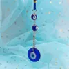 Lucky Eye Glass Blue Turkse boze oog kralen hanger muur opknoping decor touw ketting decoraties voor thuis woonkamer auto be161 G1019