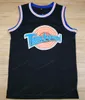 Корабль от нас Майкл MJ #23 Tune Squad Space Jam Basketball Jersey Movie Menm's All Shited White Black Mindeys Size S-3XL Top Caffence